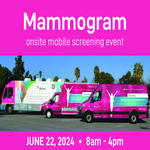 Mammogram onsite mobile screening event