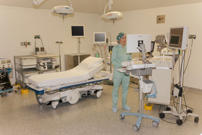 Female Nurse in an operation room